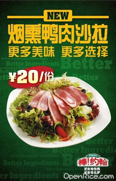 烟熏鸭肉沙拉