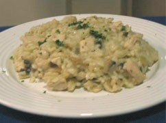 白菌鸡肉意大利饭