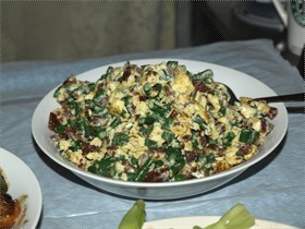 豆角叉烧炒蛋