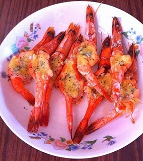 芝士焗鲜虾