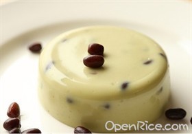 抹茶椰汁红豆糕 