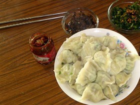 韭菜白菜素馅饺子