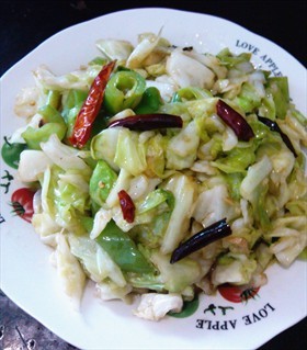 炝炒莲白