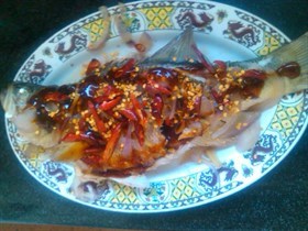 鲍汁鲜辣蒸鲜鲈鱼