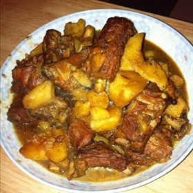 土豆炖排骨
