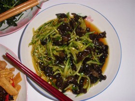 红油拌双丝