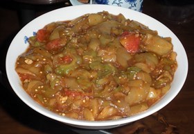西红柿苦瓜溜茄片
