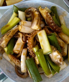 葱爆八带