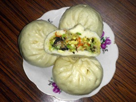 西葫芦胡萝卜包子