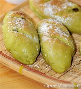 抹茶提子面包