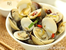 葱姜炒蛤蜊 