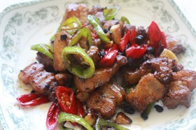 双椒豆豉肉
