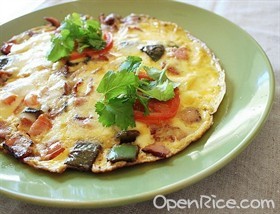 Omelet Pizza 