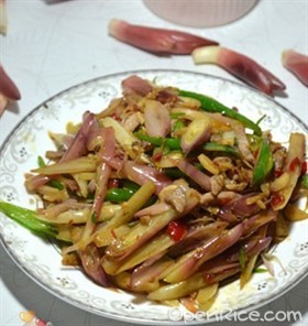 芫荷炒肉丝
