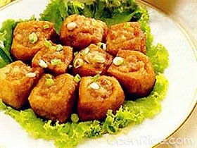 油豆腐镶肉
