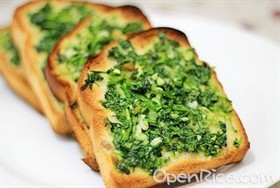 香菜蒜烤面包 