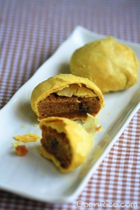 咖喱肉松月饼