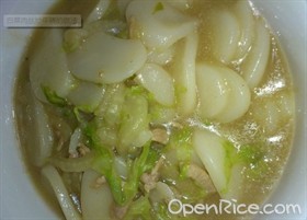 白菜肉丝炒年糕 