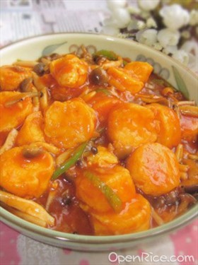 番茄红烩日本豆腐