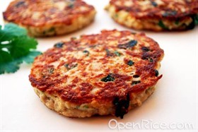 吞拿鱼节瓜土豆饼