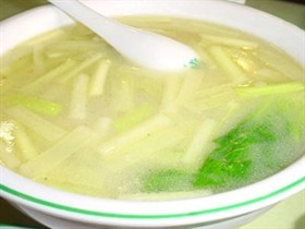 蒲菜奶汤