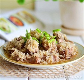 黑椒糯米蒸排骨