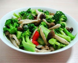 酱香蟹味菇西兰花