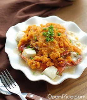 黄金蟹烩豆腐