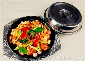 铁板鲜鱼