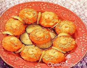 黄金虾托