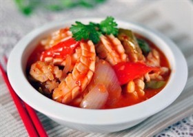 甜辣酱鱿鱼