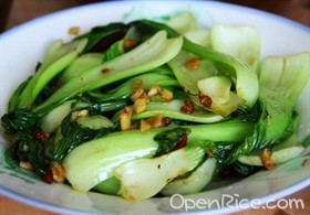 炒上海青 
