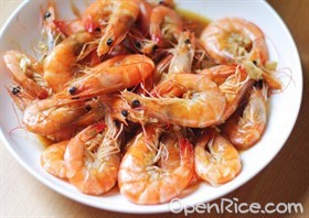 蒜蓉啤酒醉虾 