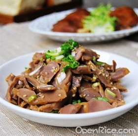 麻油香拌鸡胗