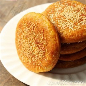 豆沙南瓜饼