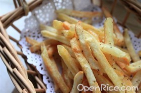 健康烤薯条 
