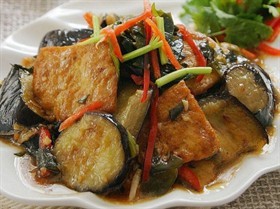 豆腐焖茄子