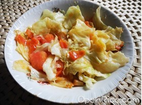 番茄炒圆白菜 