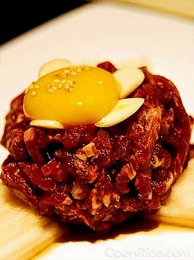 韩式生拌牛肉