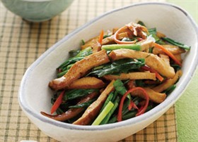 家常炒豆干