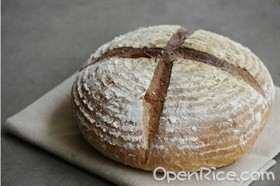 无油全麦乡村面包 