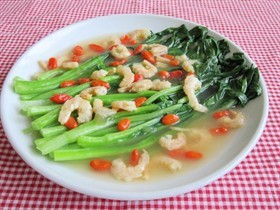虾米煮菜心