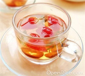 草莓山楂消脂茶
