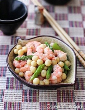 鸡头米虾仁
