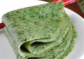 菠菜鸡蛋饼