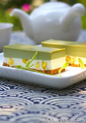 抹茶栗子芝士蛋糕