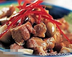 白果炒牛肉