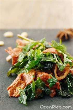 薄荷炒羊肉