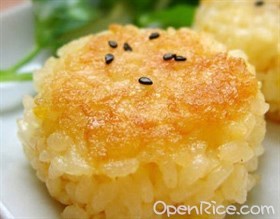 蛋煎饭团