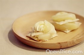 奶油蜜桃派